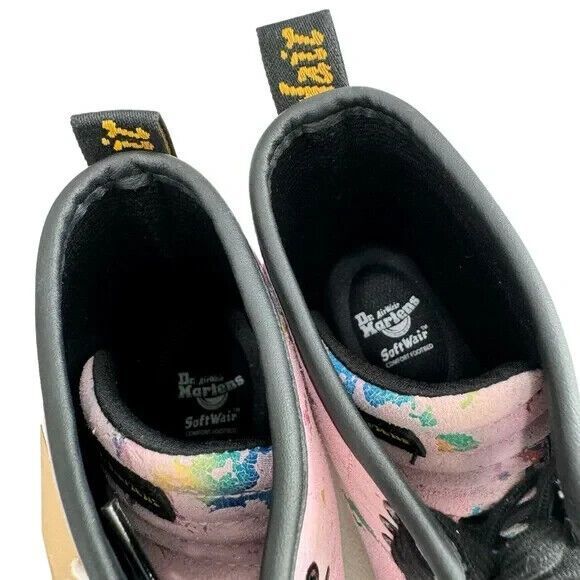 Dr. Martens Sheridan Pink Confetti Suede Lace-Up Boots Women’s Size 8 NEW!! - Picture 11 of 16